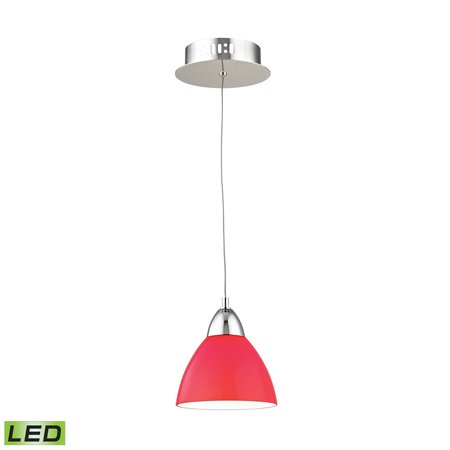 ELK SHOWROOM Piatto 6'' Wide 1Light Mini Pendant, Chrome LCA301-11-15